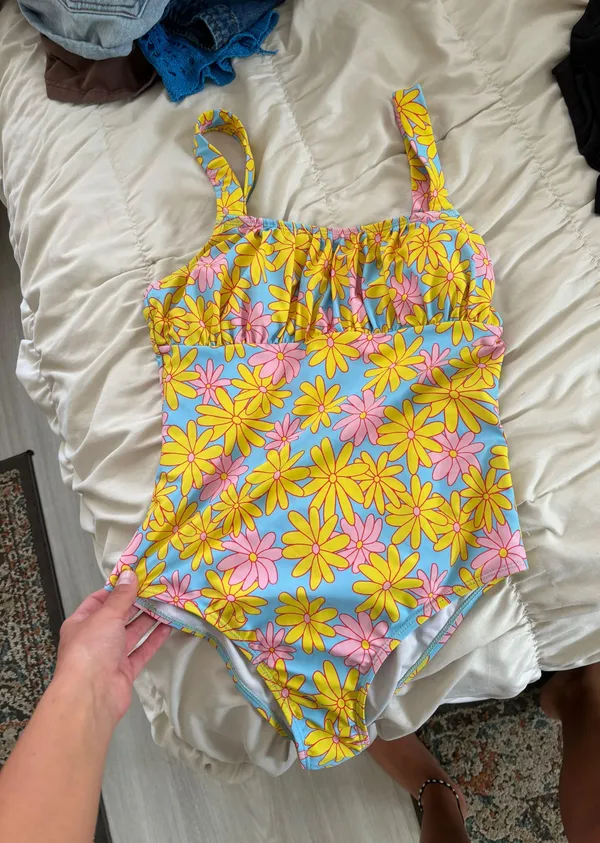 One Piece Floral Swimsuit - Image 3