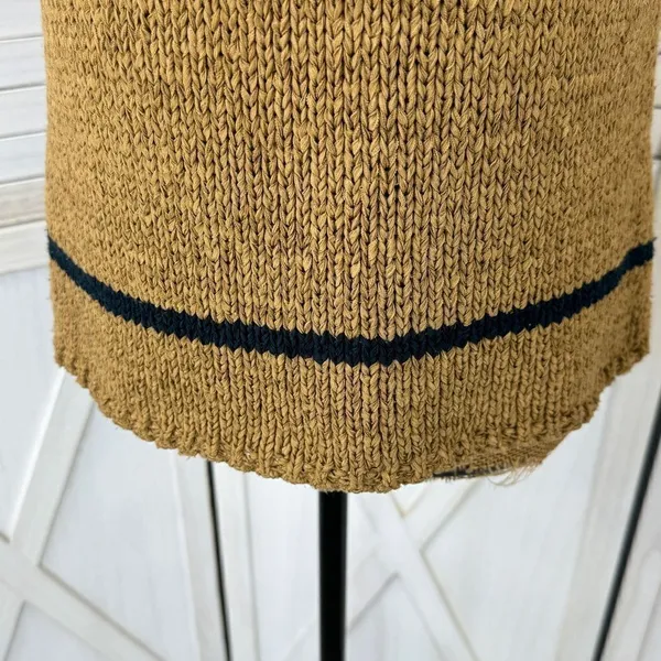 Jones New York Sleeveless Nylon Knit Turtleneck Sweater Tan Medium‎ Preppy - Image 7