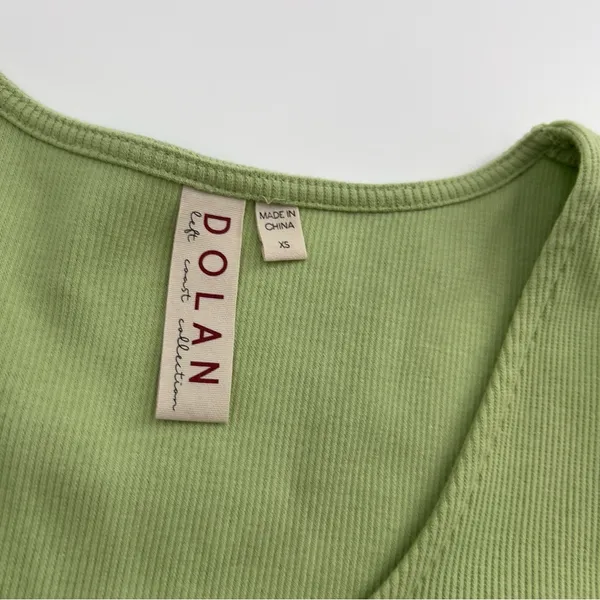 Anthropologie Dolan puff ruffle sleeve top lime green sz‎ XS - Image 2