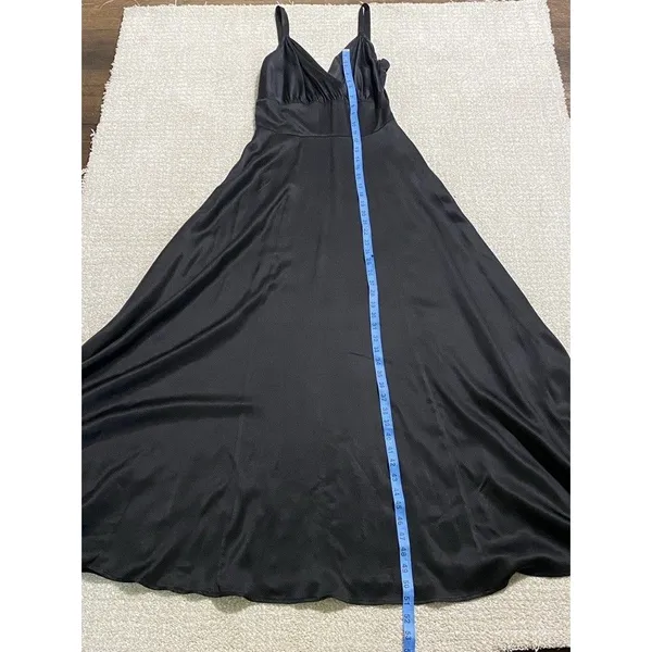 Trashy Diva Black Maxi Dress Size XS 100% silk - Image 14