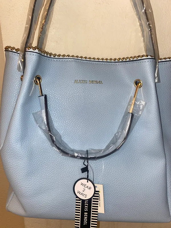 Alexis Bendel Periwinkle Purse Tote - Image 7