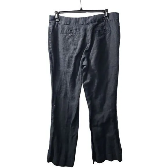 LOFT Petite Black Wide-Leg Trousers‎ Versatile Office Wear Pants 12P - Image 2