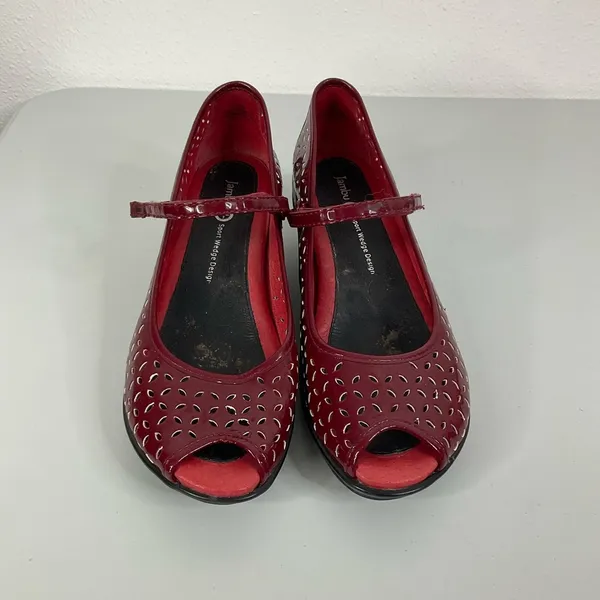 Jambu Pluto Red Mary Jane‎ Shoes Size 7.5 - Image 2