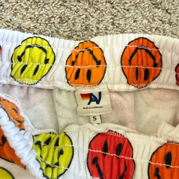 Aviator Nation SMILEY BINGO LOUNGER SHORT - WHITE - Image 4