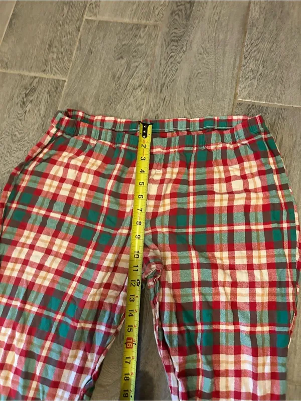 jammies for your family - green, red, and white plaid pajama pants - size xxl - Image 3