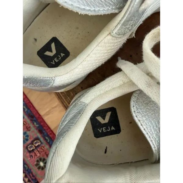 Veja Sdu Hexa White Mesh Silver Metallic Sneakers 9 - Image 7