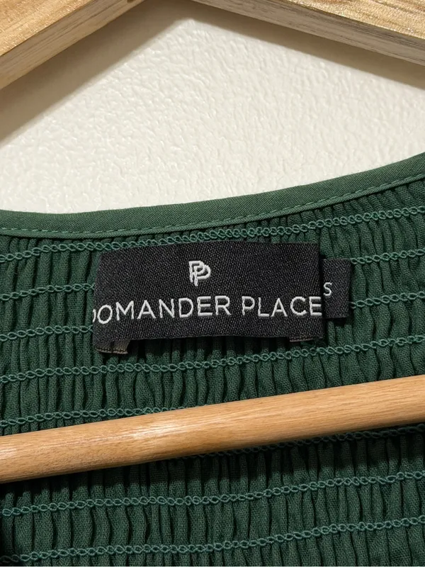 TUCKERNUCK Pomander Place Ceci Dress Size Small in Jaguar Green - Image 3