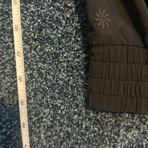 Athleta Black Joggers Pants XL elasticized waist and ankles pattern nwot - Image 9