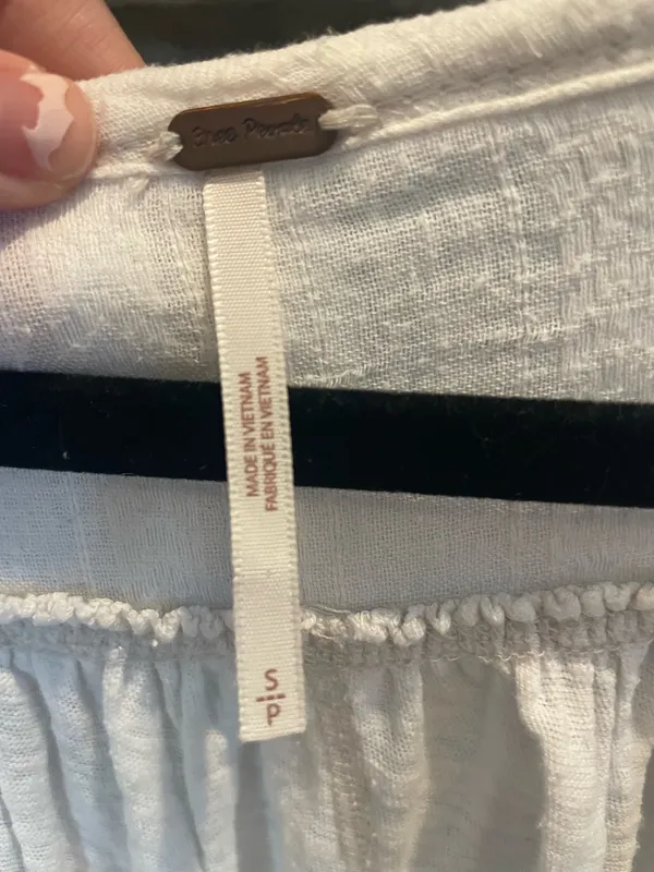 Free People Shite Button Up Tunic Top - Image 3