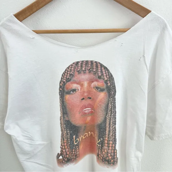White Brandy off-the-shoulder t-shirt - Image 2