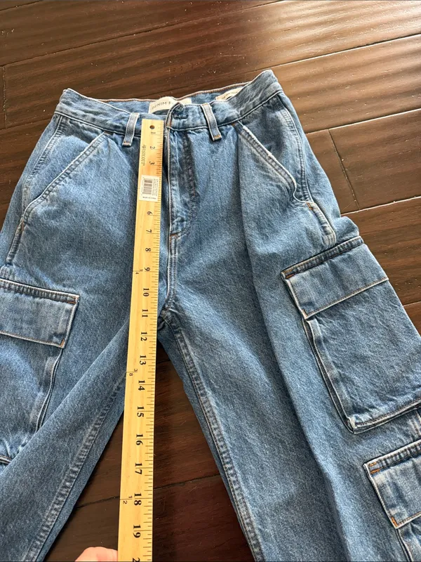 Denim Forum Aritzia The '90s Millie Hi-Rise Cargo Jean Size 25 - Image 9