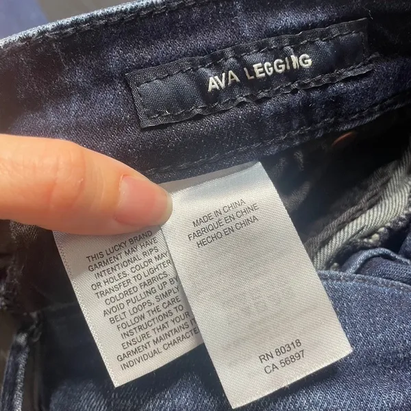 Lucky‎ Brand Ava Legging Jeans Women's Size 6 28 Dark Wash Denim - Image 3