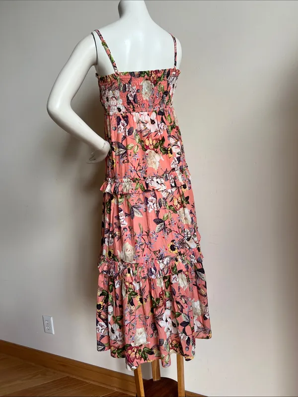 INC Floral Smocked Sundress - Peach Pink - Image 6