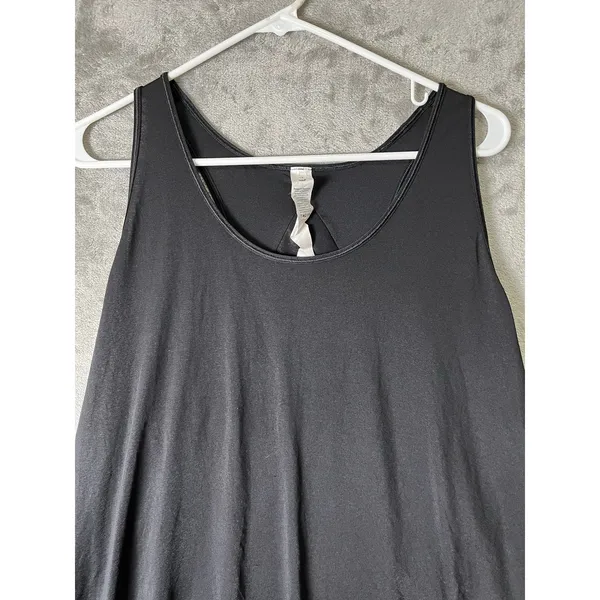 Lululemon Essential Tank Pleated Jersey Black Sleeveless Athletic Top Size‎ 14 - Image 2