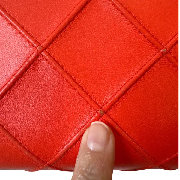 Tory Burch Fleming Orange Quilted Leather Convertible Shoulder Crossbody Bag - Image 13