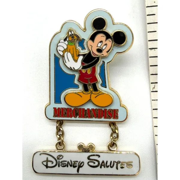 Disney Pin 10230 Salutes Merchandise Cast Exclusive Mickey Mouse Dangle WDW - Image 2