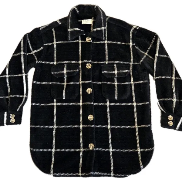 Z Supply Women’s Sz XSmall Button Up Tucker Shacket Shirt Jacket Washed Black - Image 5