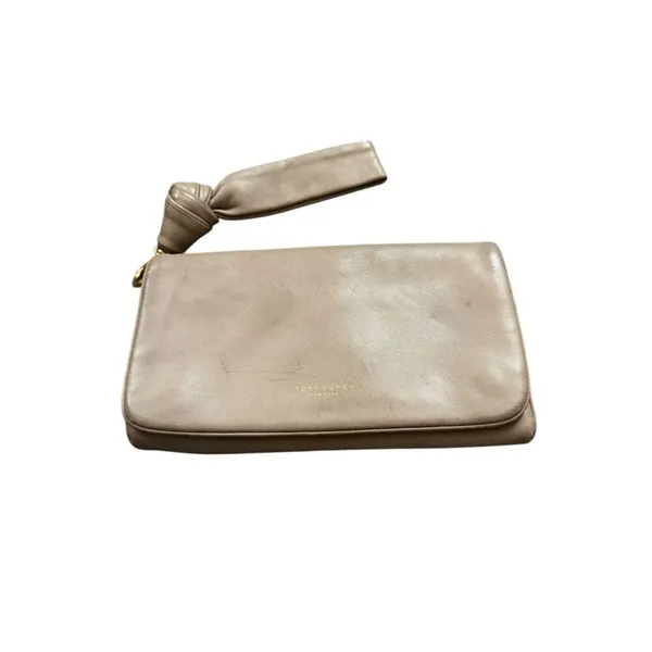 Tory Burch Beau Leather Wristlet Tri Fold Wallet - Image 2