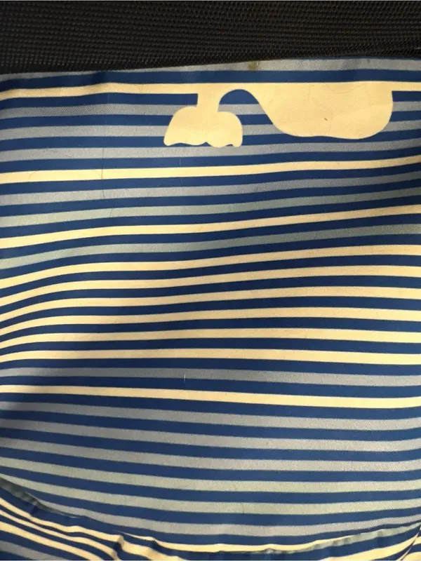 Vineyard Vines Whale Blue and White striped Backpack - Image 4