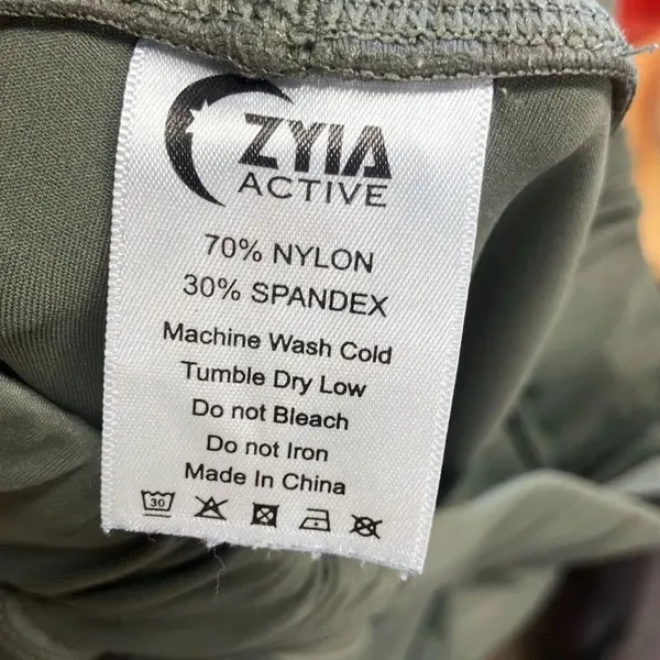 416. Zyia active olive green athletic cargo Cozycore joggers size XXS - Image 3