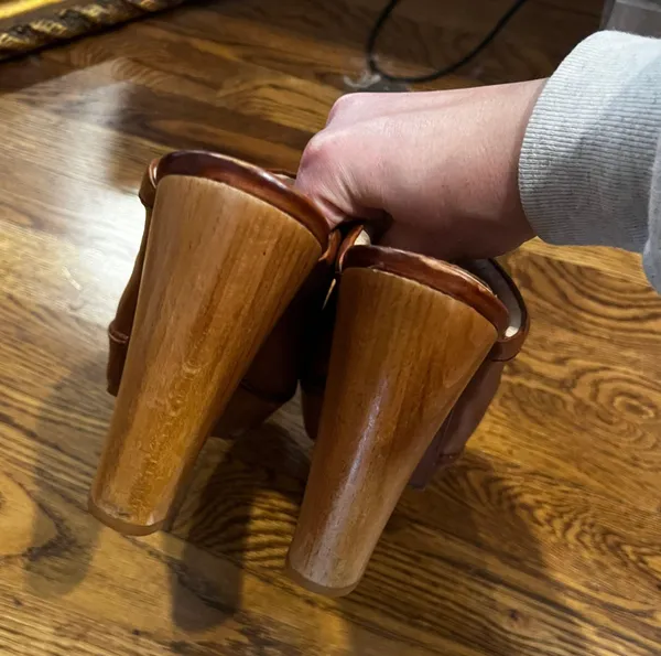Frye Brown Leather Clogs - Image 4
