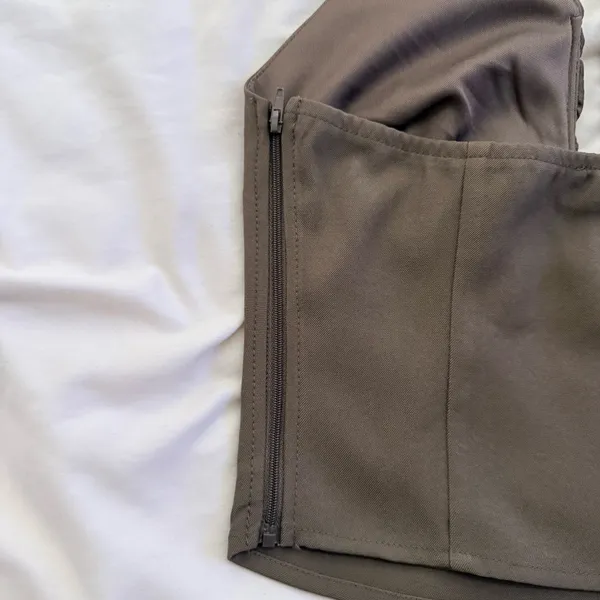 Woven Top Brown - Image 3