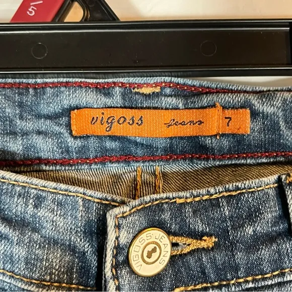 Vigoss Bootcut Jeans Womens Sz‎ 7 Straight Medium Wash Classic Normcore Everyday - Image 4