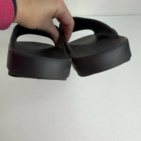 Oofos OOahh Slides Size 42 Men 9 Women 11 Recovery Comfort Lightweight‎ Black - Image 8