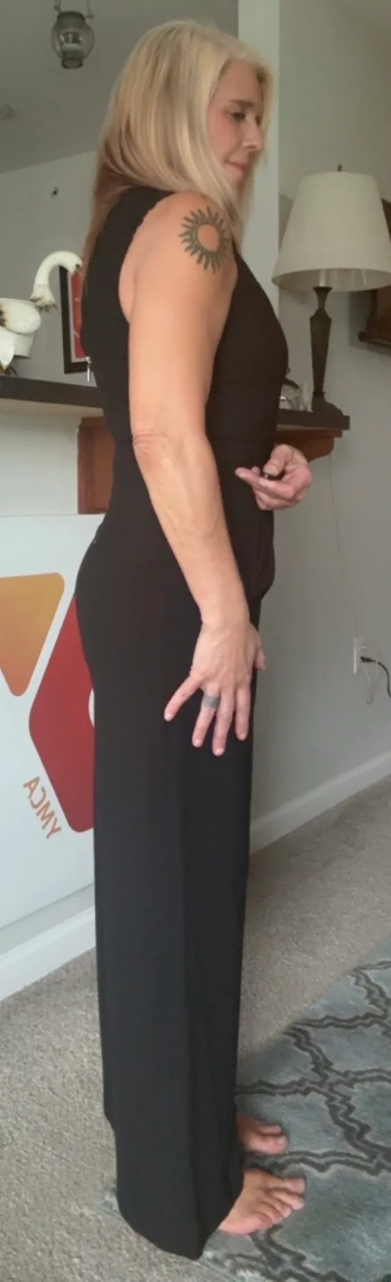 Kensie Elegant Black Lace Jumpsuit - Image 9