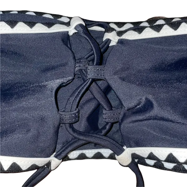 SheIn Whip Stitch Lace Up Bandeau Bikini - Image 6