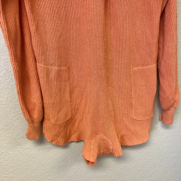 Free People Long Sleeve Picnic Sweater Linen Blend Romper Size XS - Image 6
