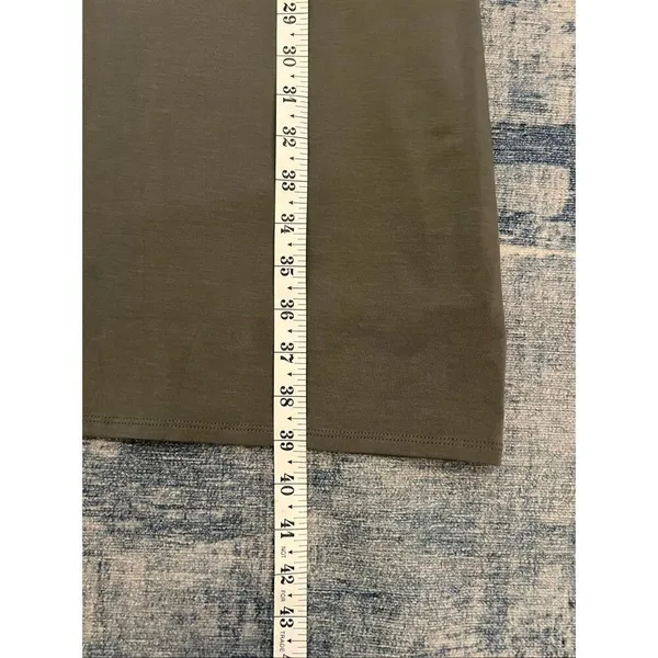 Athleta Vintage Flight Green Barre Bralette Racerback Mini Dress Large - Image 8