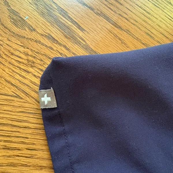 Figs Deep Blue V-Neck Scrub Top - Image 5
