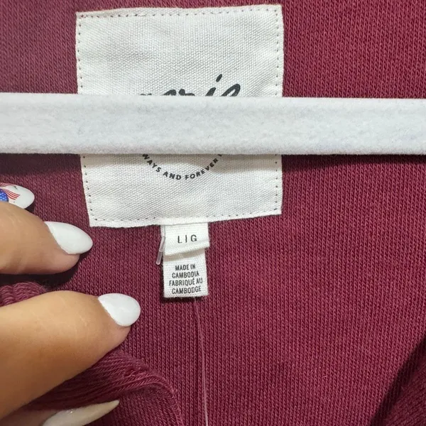 New American Eagle Aerie Sherpa Henley Sweatshirt - Image 3