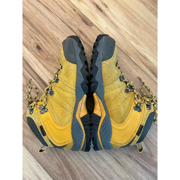 Clorts Wm 7 Uneebtex Hiking Boots Yellow Suede Waterproof Mid Top Outdoor Hiking - Image 8