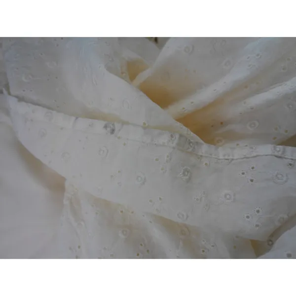 Sim & Sam Ivory Eyelet Smocked Tiered Midi Dress L NWT‎ Cottagecore Prairie Boho - Image 15