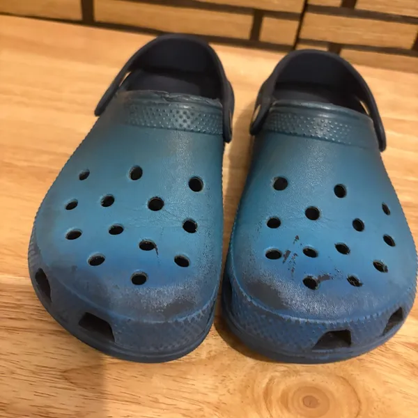 Crocs Blue Clogs‎ W5/M3 - Image 4