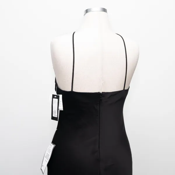 Betsy & Adam‎ - Pavé-Bead Satin Halter Gown - Image 14