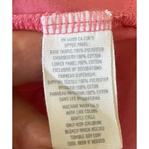 Aerie Pink Lace Trim Tank Top Women’s Size M Medium Floral Mesh Detail - Image 5