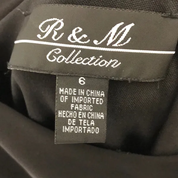 R&M Collection Little Black Dress One Shoulder 6 LBD - Image 4