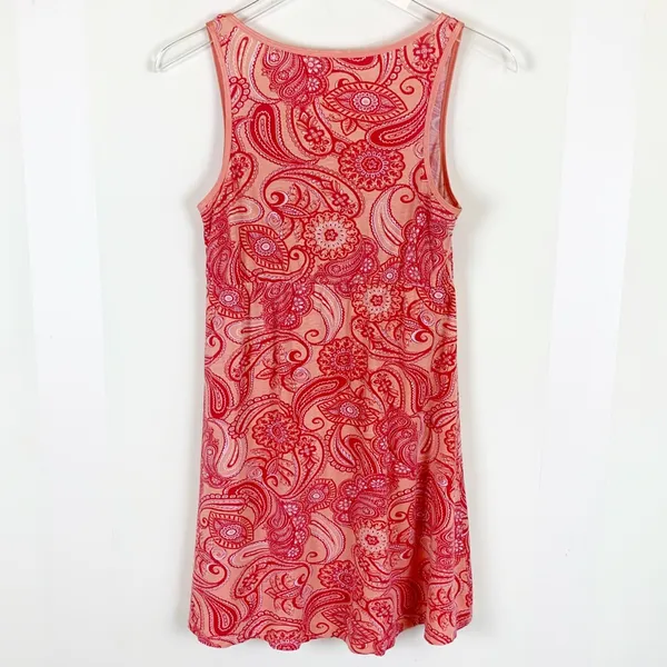 Isaac Mizrahi Peach Summer Paisley Dress - Image 2