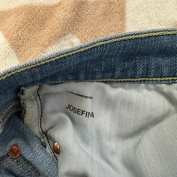 7 For All Mankind Josephina Straight High Rise Blue Jeans‎ Womens Size 29 - Image 12