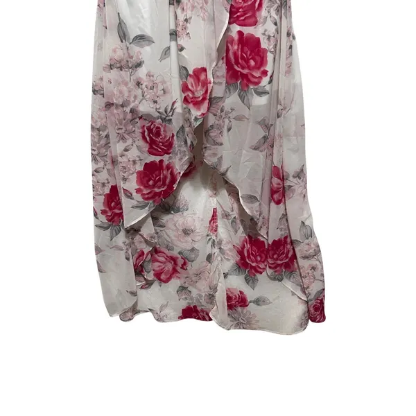Lily Rose Babydoll Cottage Maxi Dress‎ S Floral Lace Chiffon Y2K Coquette Fairy - Image 5