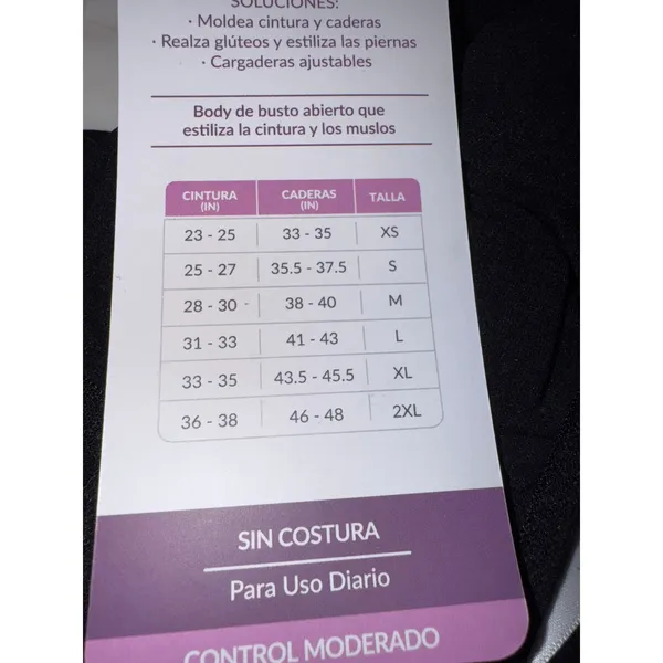 Brand New Curveez Women's Size Small Black Second Skin Hip Hugger Bodysuit - Image 4