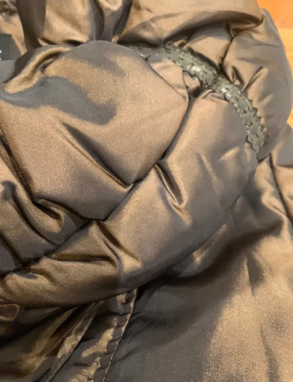 STUNNING VINTAGE TREASURE snowsmile metallic Brown Moscow Chic Quilted Puffer s - Image 11