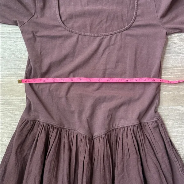 Free People NEW Onda Drop-Waist Long-Sleeve Mini Dress Large - Image 8