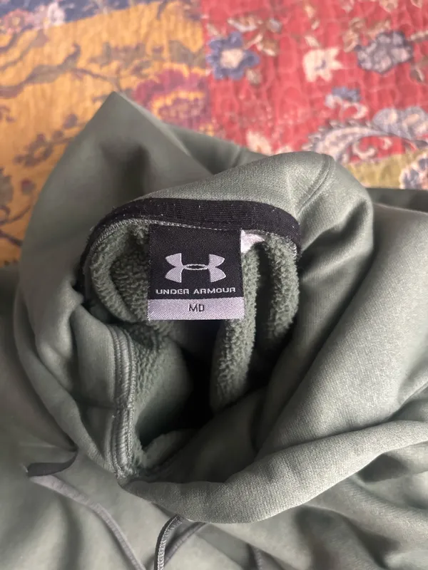 Under Armour Hoodie Green Sweatshirt - Image 2