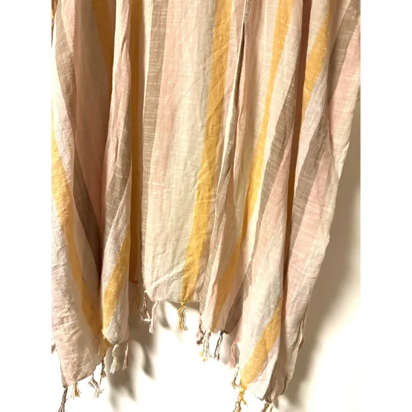 Aerie Women's Lightweight Neutral Colored with Fringe OS‎ Shrug 100% Cotton - Image 6