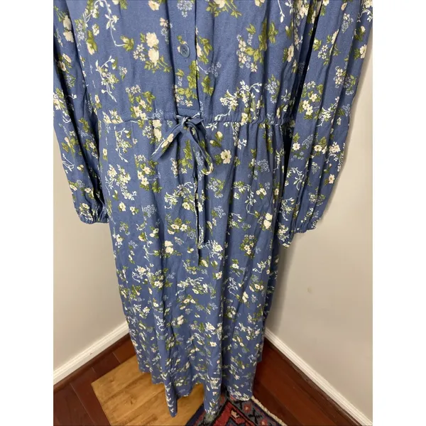 Reformation Lisse Dress in Blue Avery‎ Floral Sz 8 - Image 8