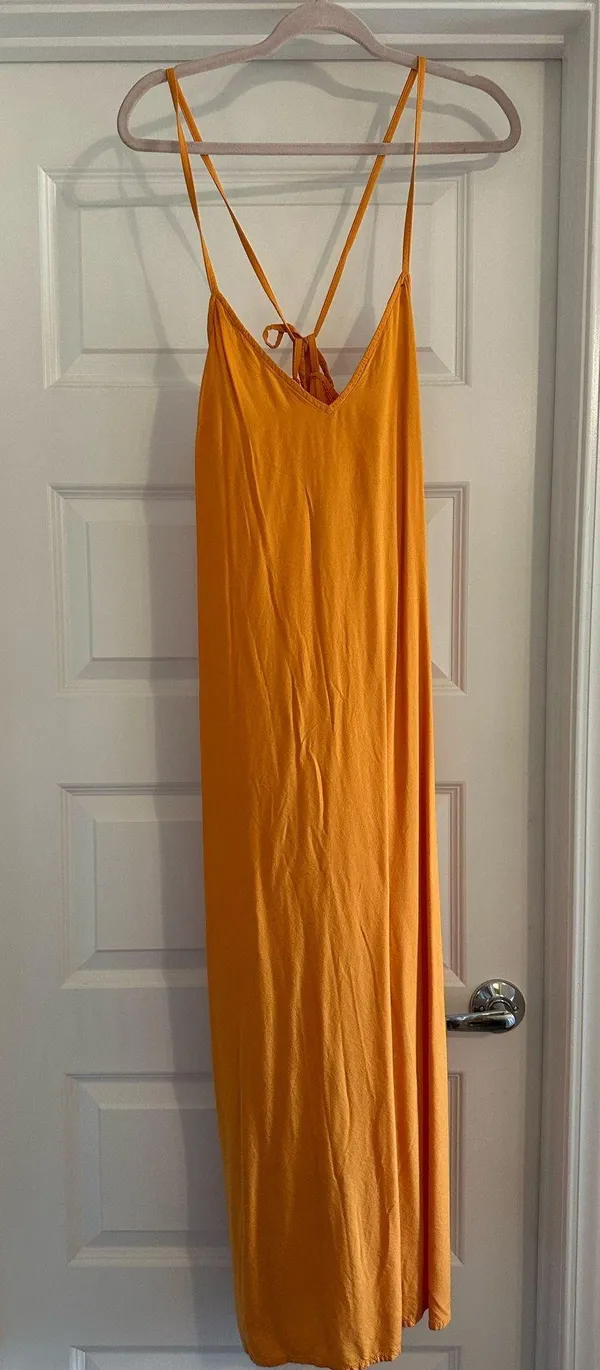 Orange maxi dress Size XS - Image 2